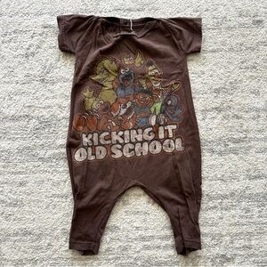 KIDS: adult t-shirt made romper
